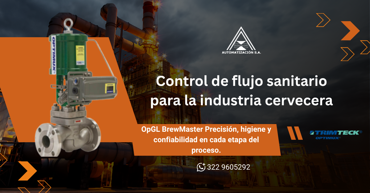 Control de flujo sanitario para la industria cervecera